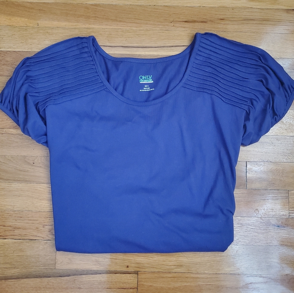 Only Necessities Purple Short Sleeve Top
